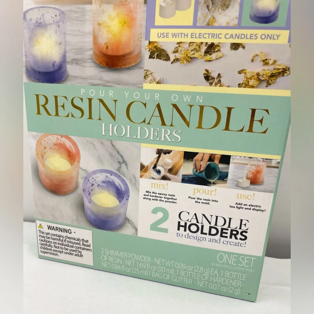 POUR YOUR OWN RESIN CANDLE HOLDERS